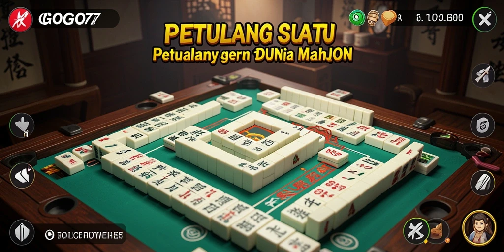 Gambar menunjukkan gameplay menarik dari GOGO77 dalam Mahjong.