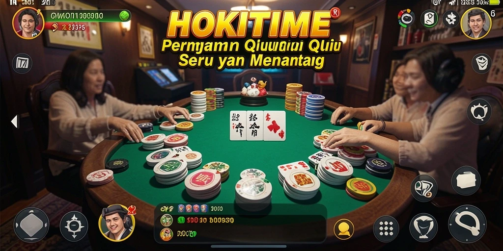Tampilan gameplay HOKITIME yang seru dan menantang di QiuQiu.