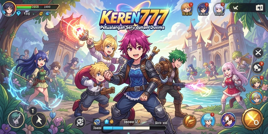Tampilan gameplay seru dan menarik di KEREN777.