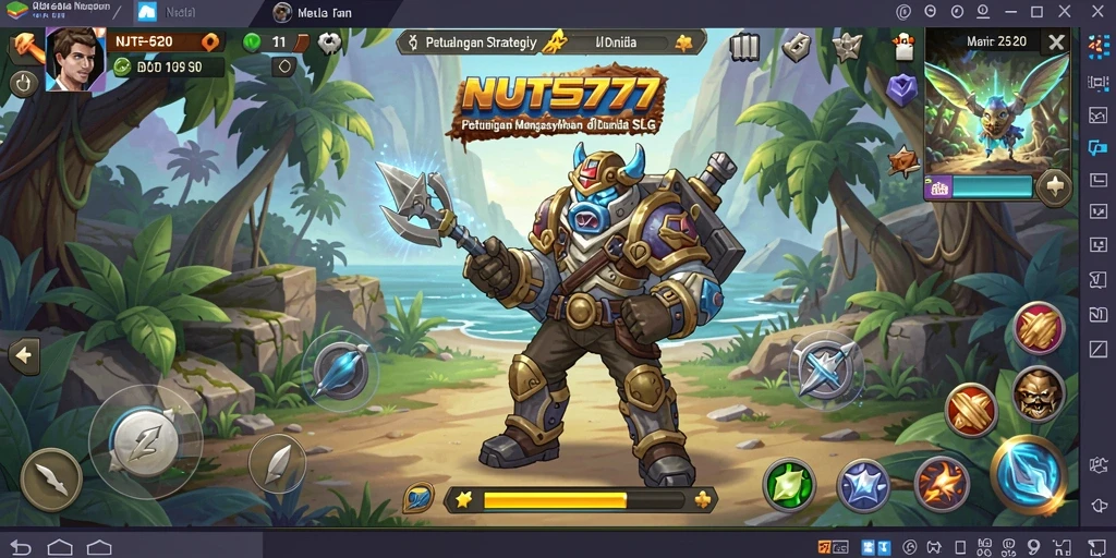 Screenshot NUTS777 menunjukkan pertempuran strategis yang seru dan mendebarkan.