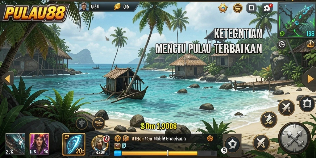 Gameplay PULAU88 yang menegangkan di pulau angker.
