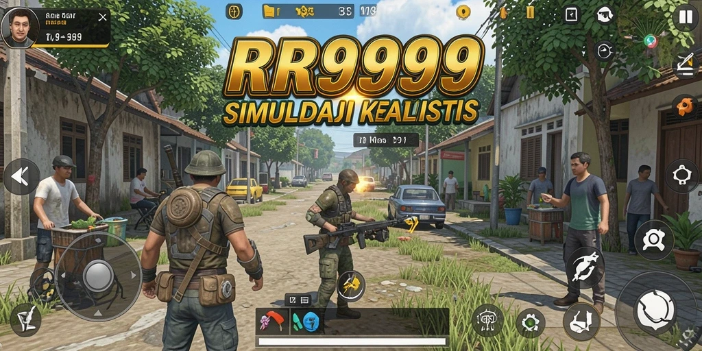 Tangkapan layar utama RR999 menunjukkan gameplay mendalam dan interaksi karakter.