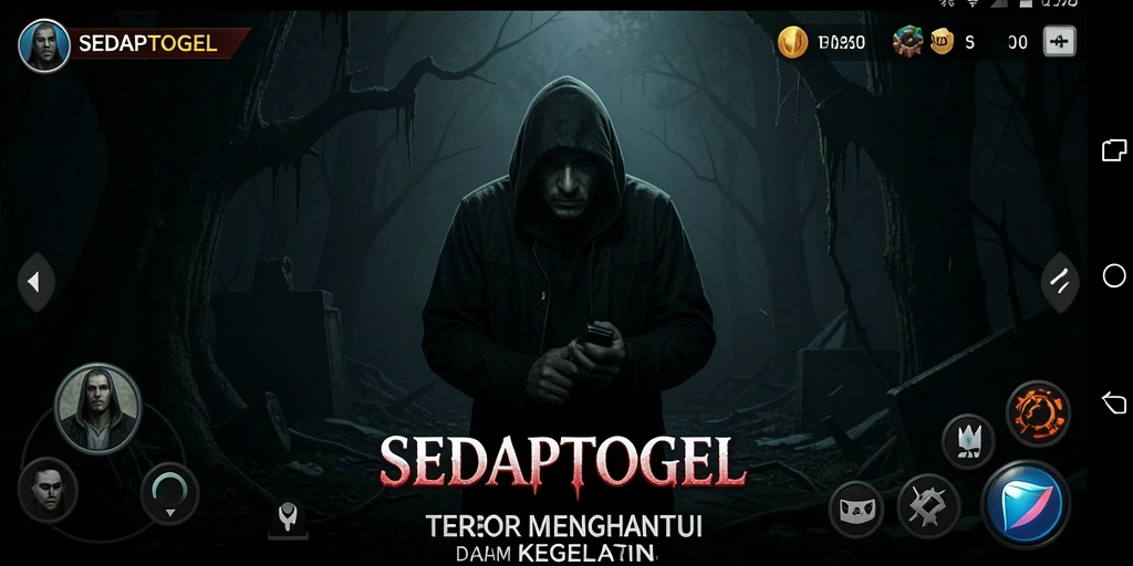 Gameplay SEDAPTOGEL menampilkan kegelapan dan teror yang mendebarkan.