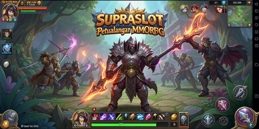 Screenshot gameplay <strong>SUPRASLOT</strong> yang menampilkan petualangan seru di dunia fantasi.