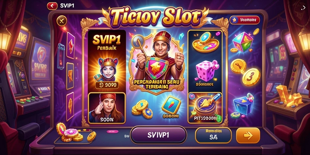 Screenshot gameplay SVIP1 yang menampilkan suasana bermain slot dan fitur menarik.