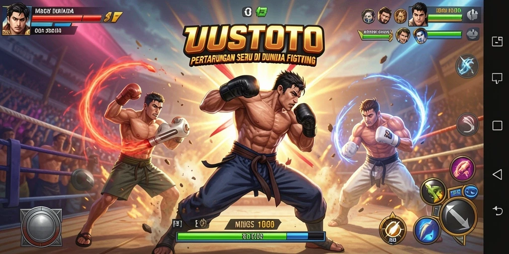 Gameplay UUSTOTO yang intens dan mengasyikkan dalam genre Fighting.